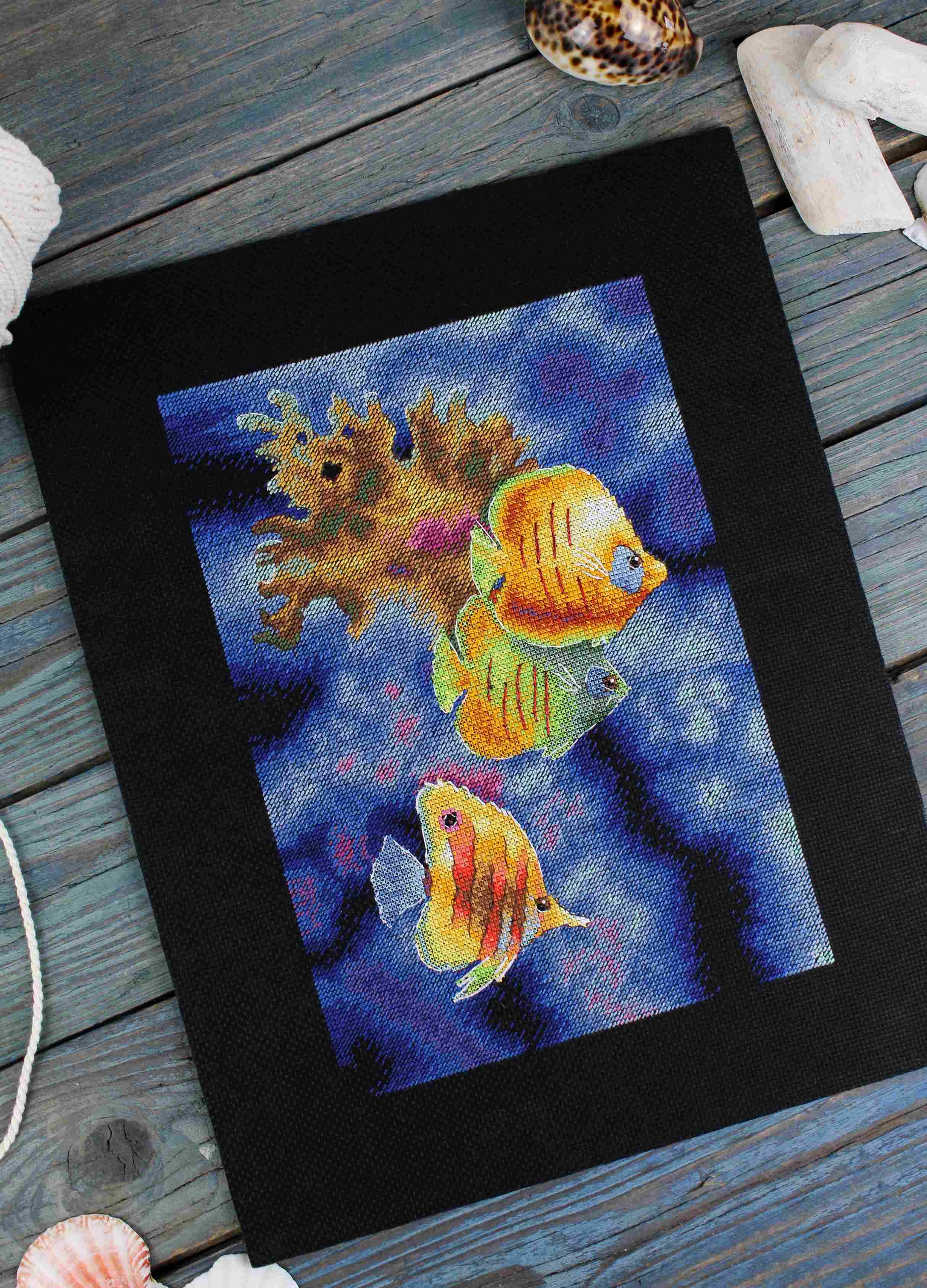 Coral Reef Inhabitants – Kit de Punto de Cruz MP Studia SNV-888