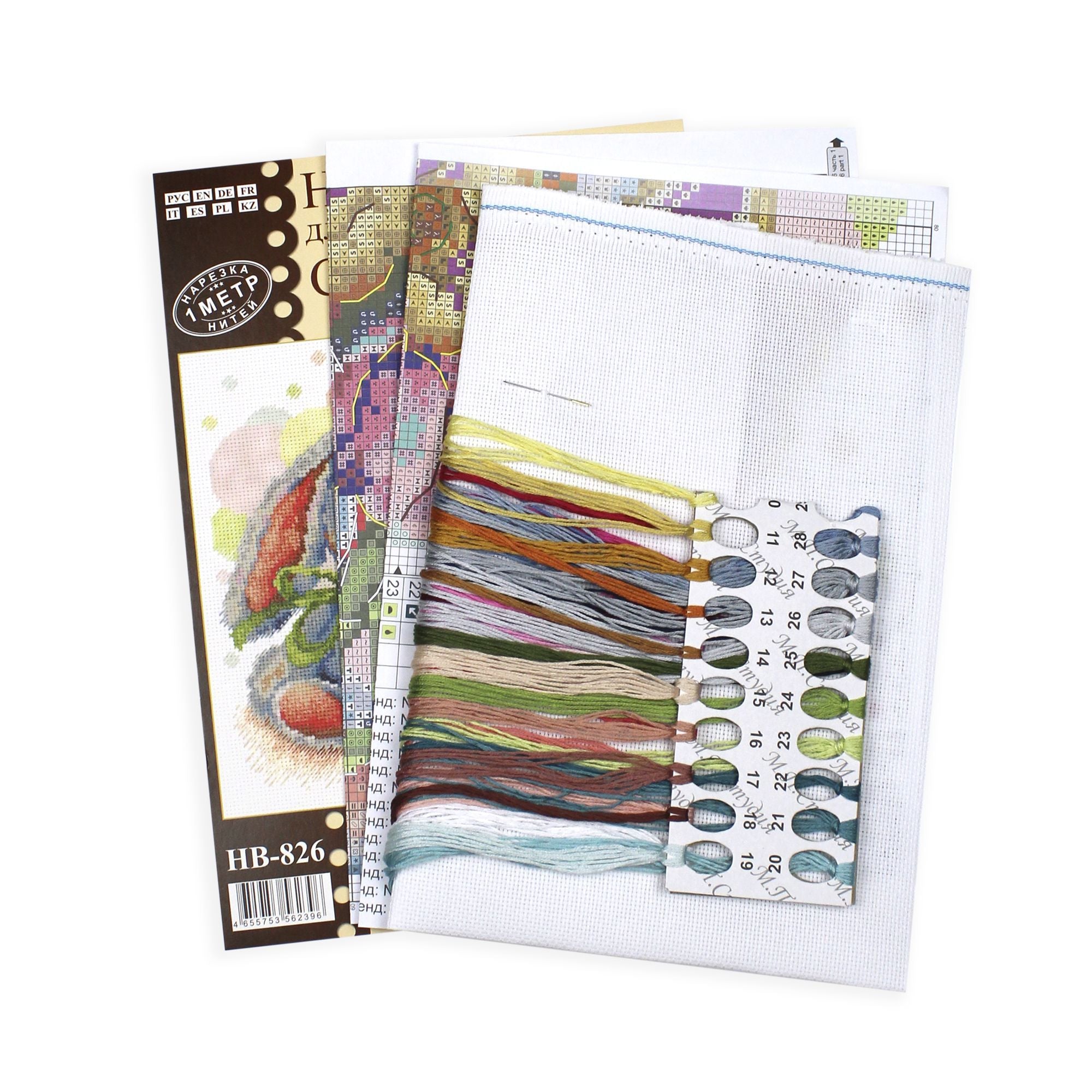Kit de Punto de Cruz "Peony Dreams" SNV-826 de MP Studia