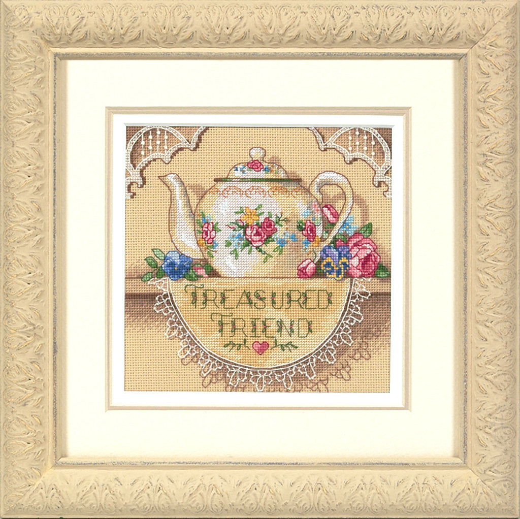 Treasured Friend Teekanne – 06904 Dimensions – Kreuzstichset