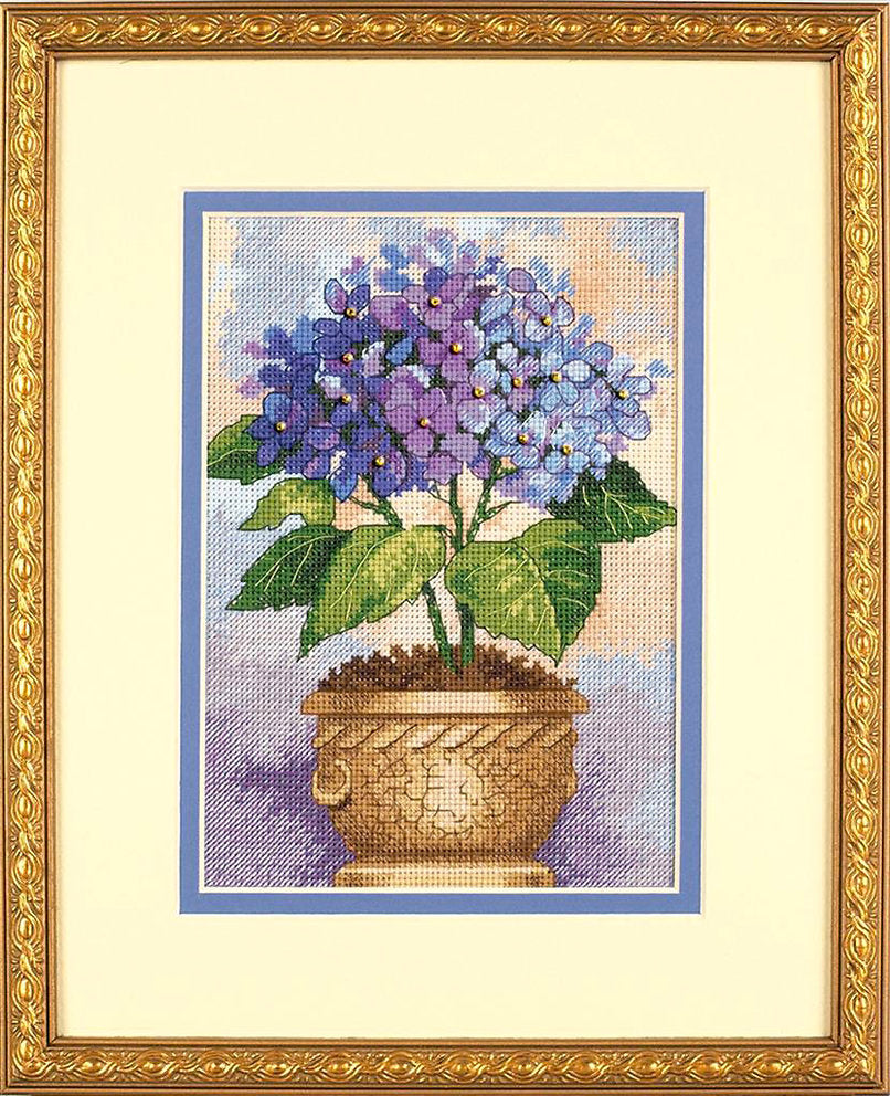Hortensie – 06959 Maße – Kreuzstichset
