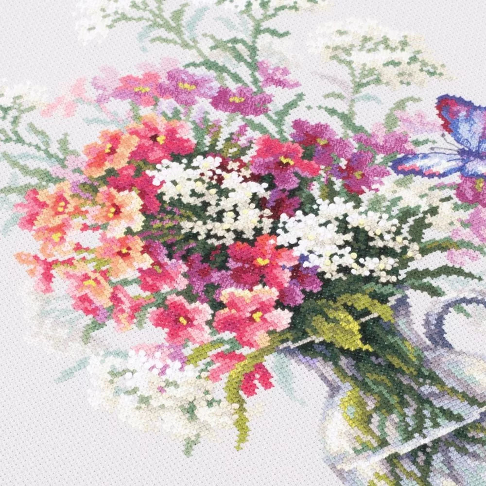100-081 Phlox und Schafgarbe. Magic Needle Kreuzstichset