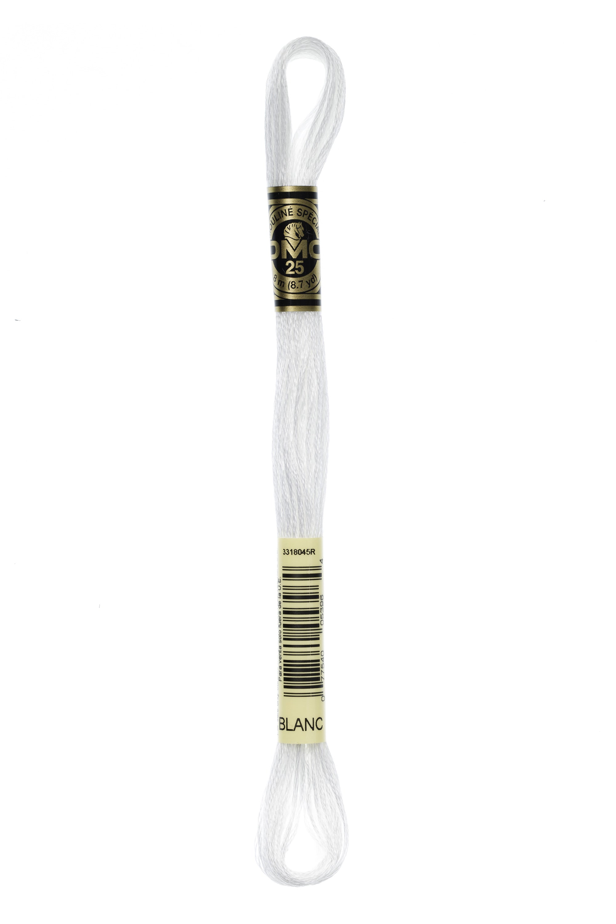 BLANC Embroidery thread DMC Mouliné Spécial 117MC 8 meters