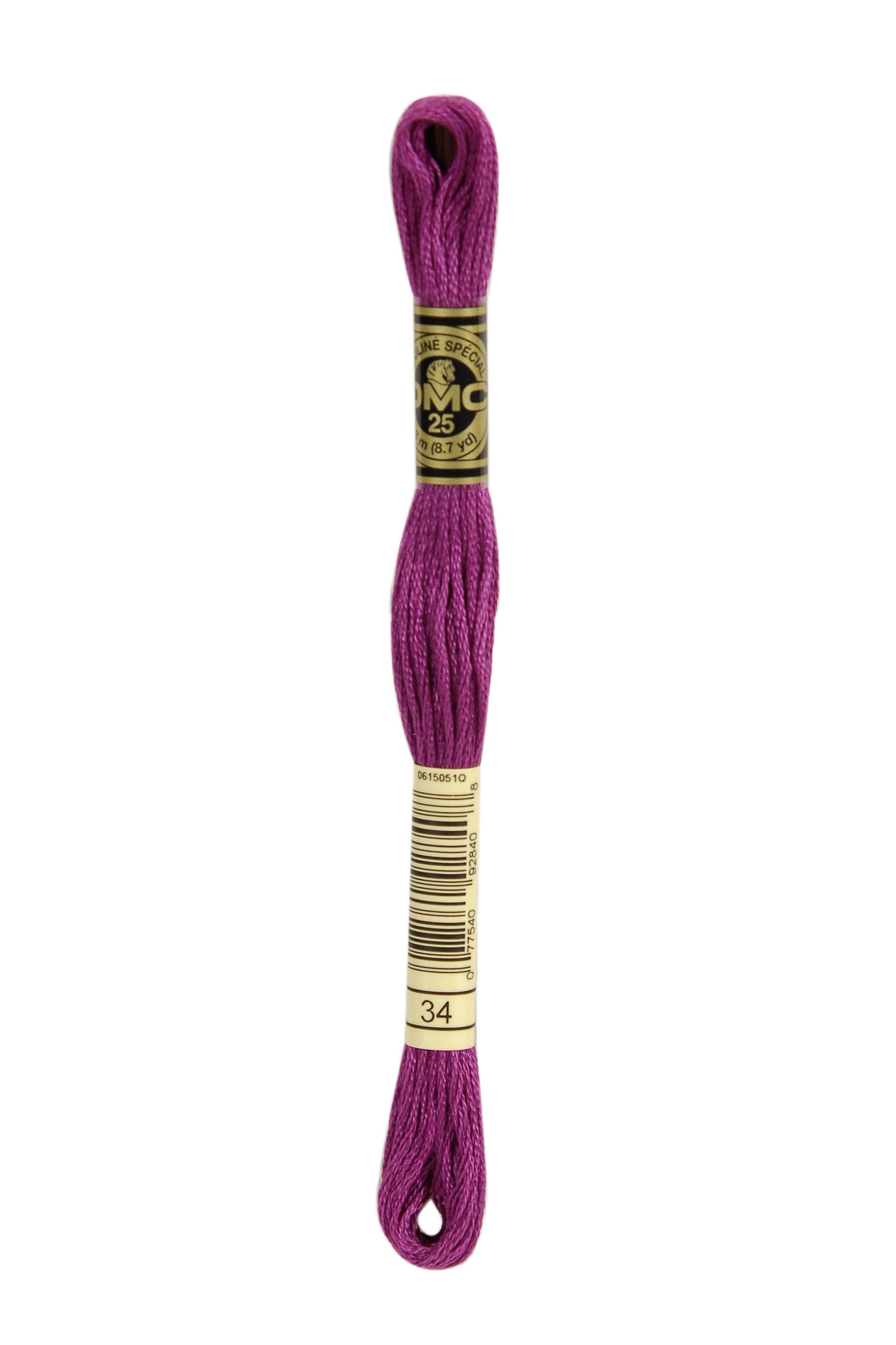 34 Embroidery thread DMC Mouliné Spécial 117MC 8 meters