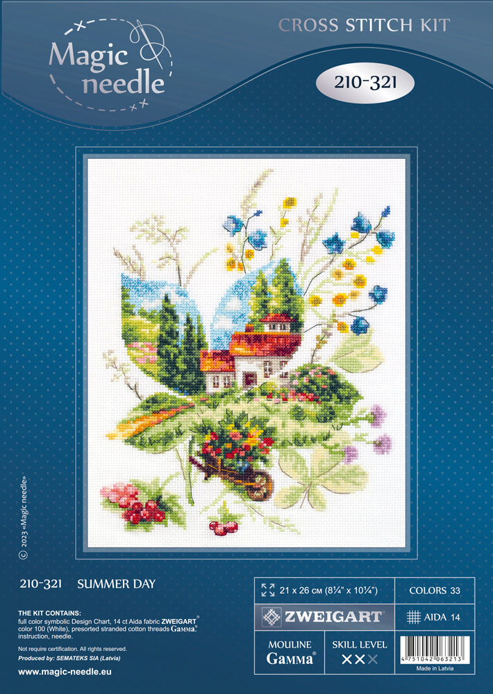 Magic Needle Cross Stitch Kit - Summer Day, 210-321