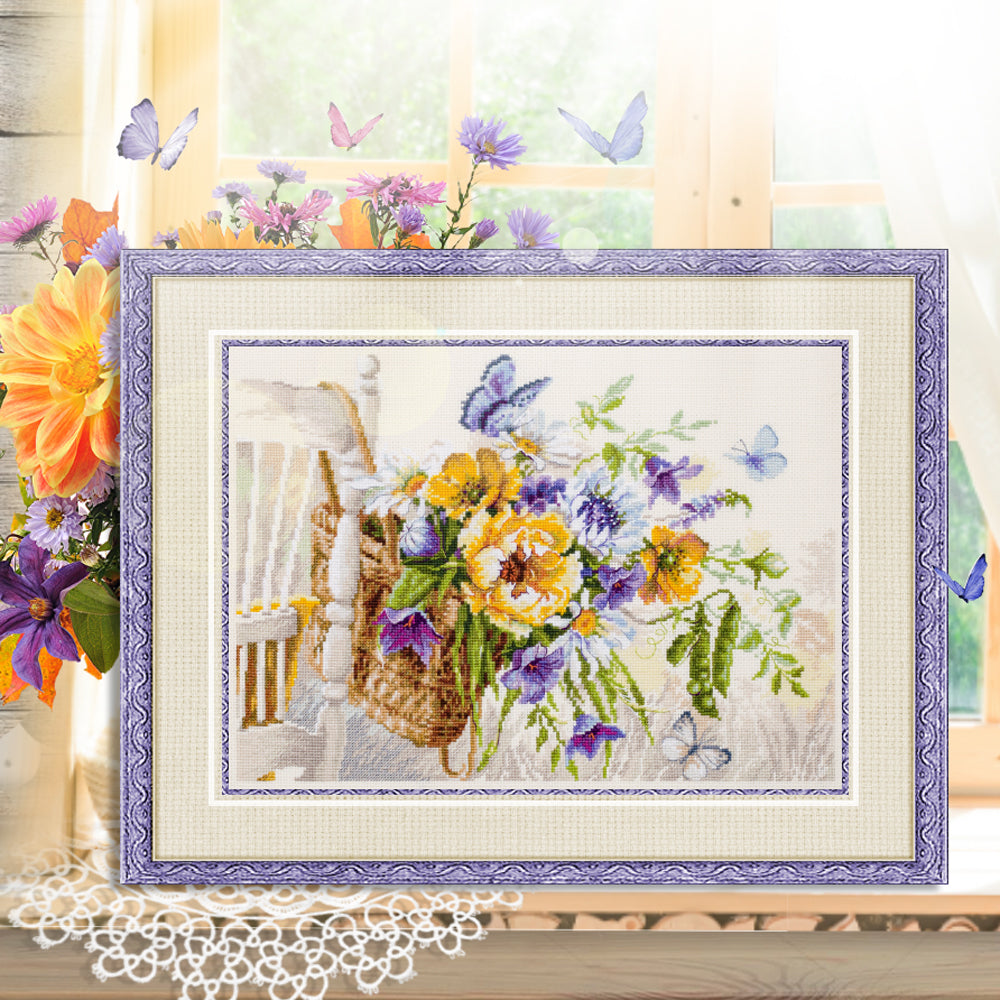 Magic Needle Cross Stitch Kit - Summer Basket, 210-502