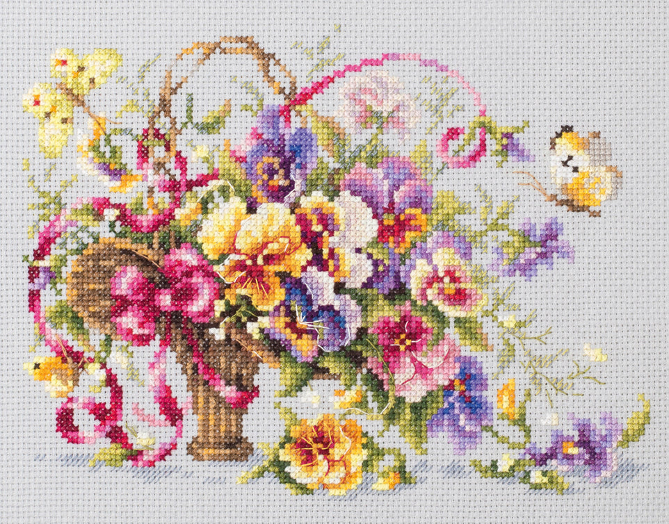 219-377 Gedankenstrauß. Magic Needle Kreuzstichset