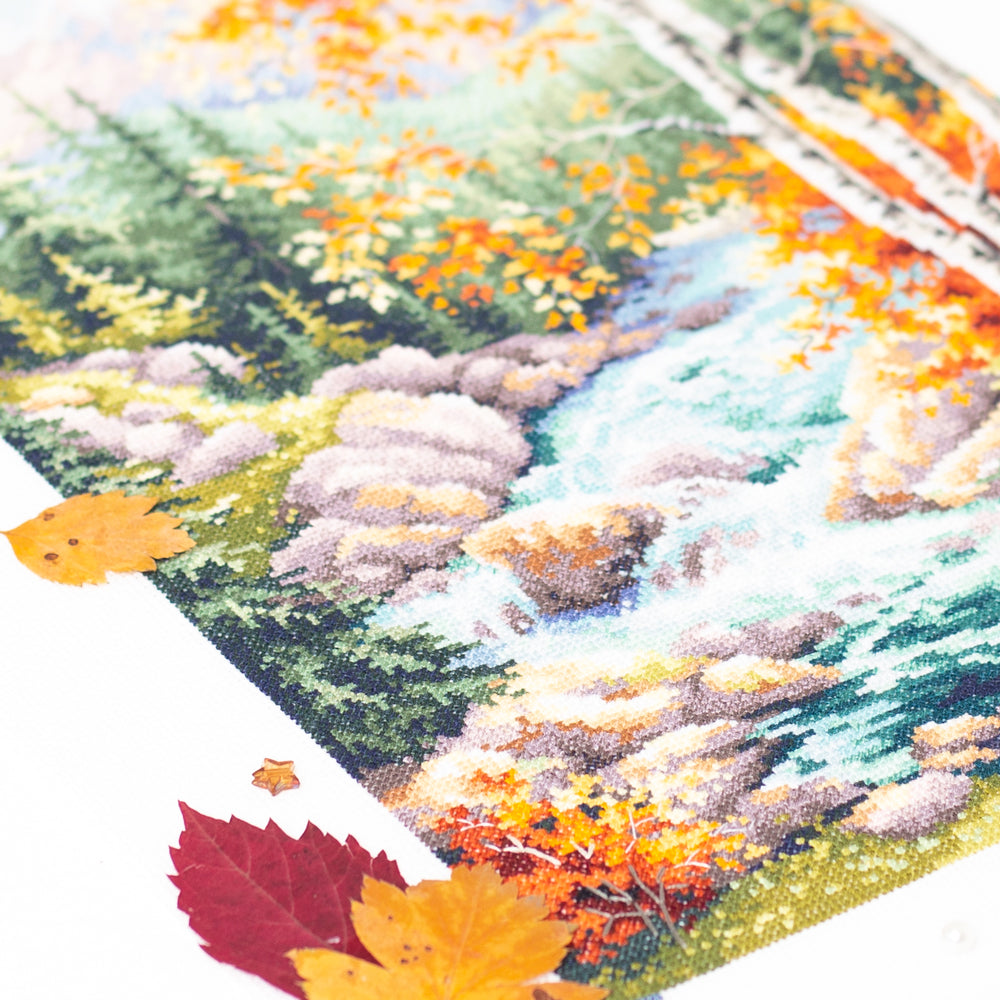 Magic Needle Cross Stitch Kit - Mountain Stream, 250-330