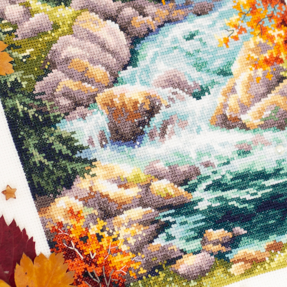 Magic Needle Cross Stitch Kit - Mountain Stream, 250-330