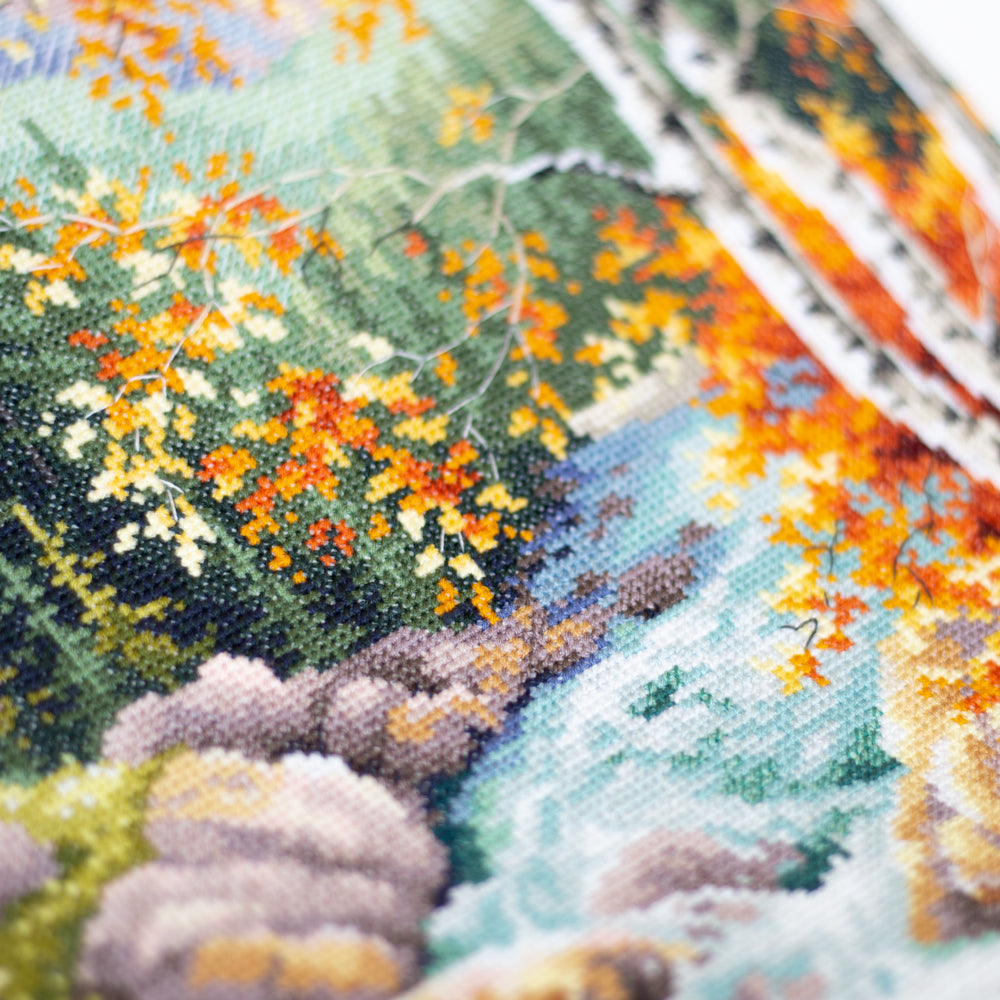 Magic Needle Cross Stitch Kit - Mountain Stream, 250-330