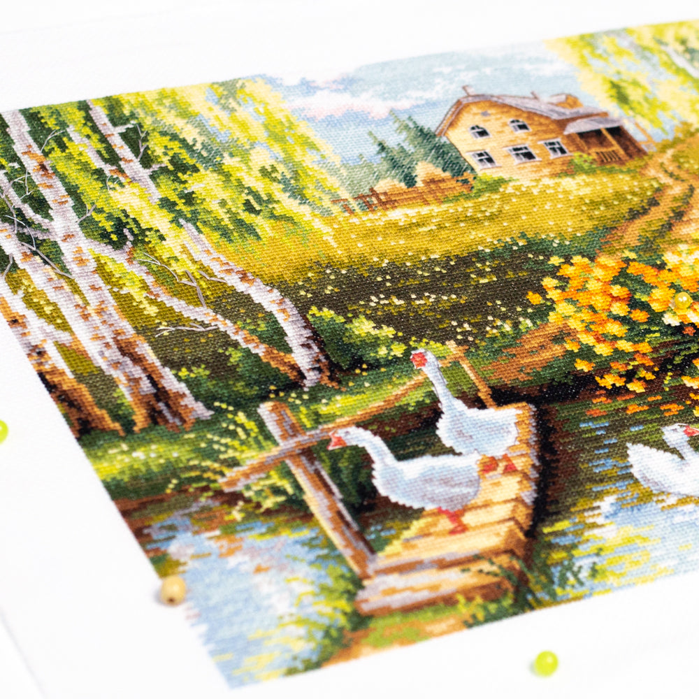 Magic Needle Cross Stitch Kit - La Charca del Pueblo, 250-331