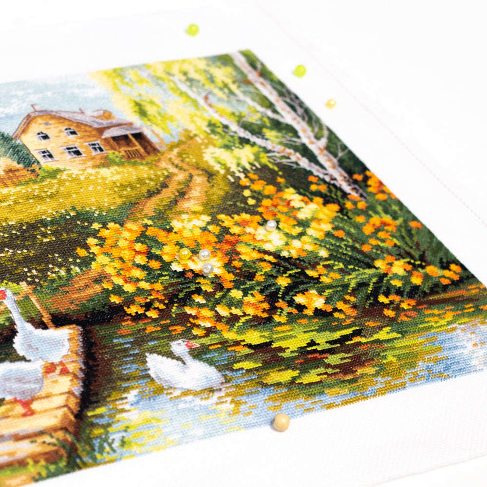 Magic Needle Cross Stitch Kit - La Charca del Pueblo, 250-331