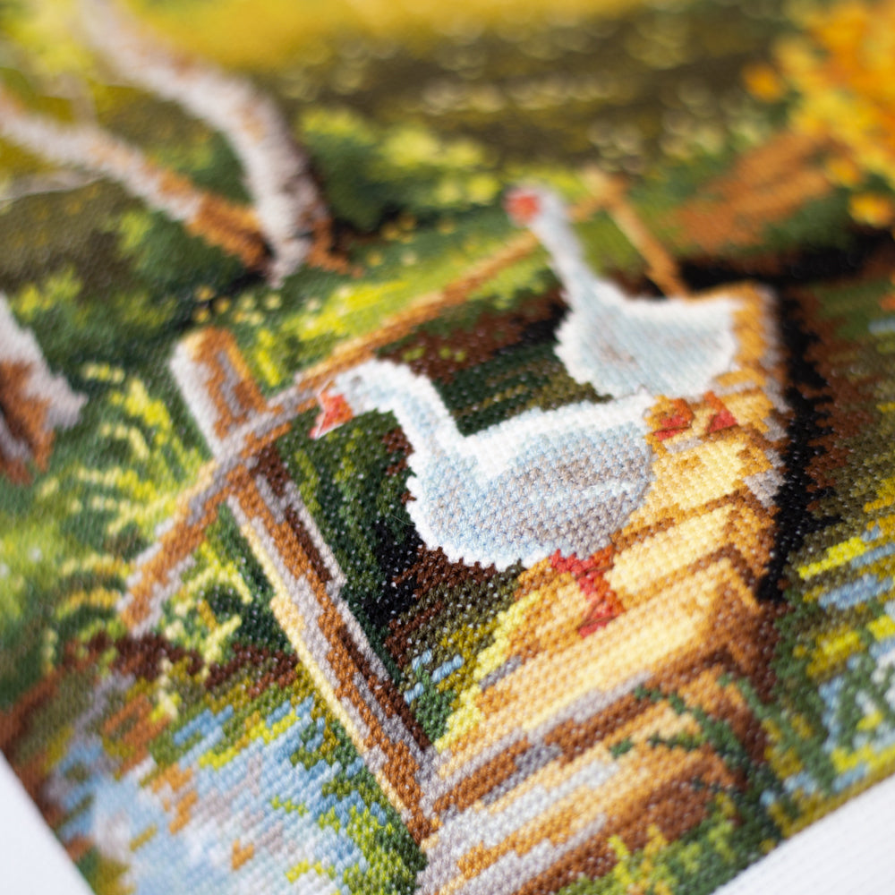 Magic Needle Cross Stitch Kit - La Charca del Pueblo, 250-331