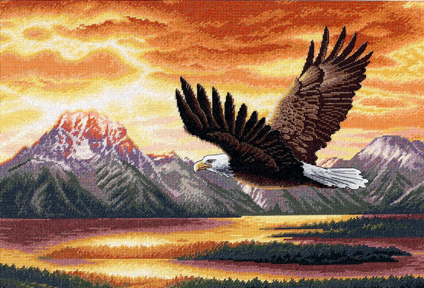 Stiller Flug – 35165 Maße – Kreuzstichset