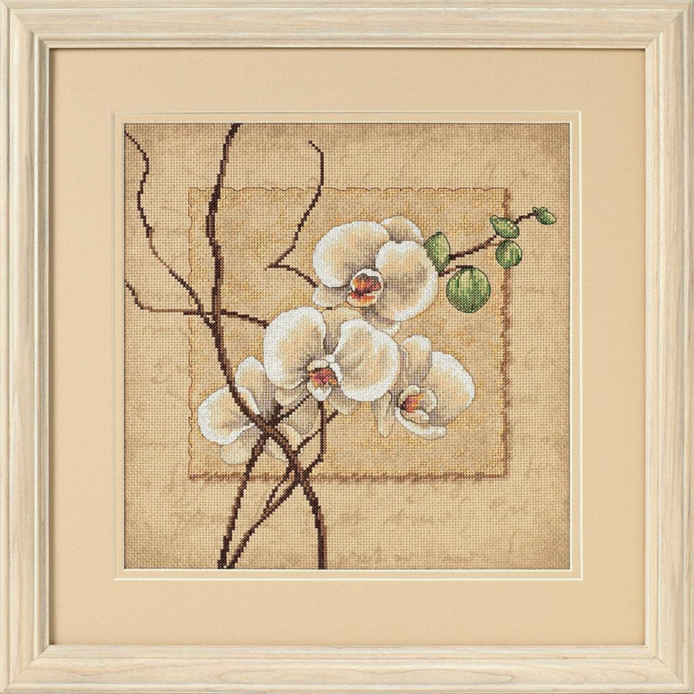 Orchidee – 35176 Maße – Kreuzstichset