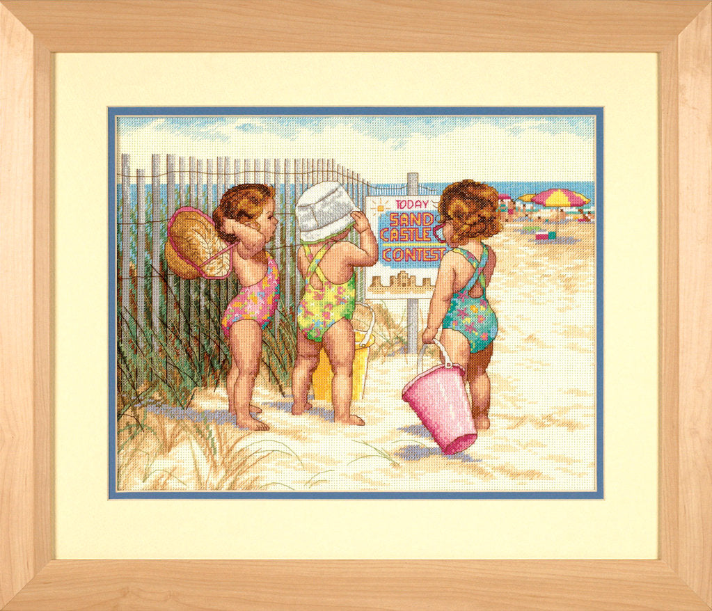 Mädchen am Strand – 35216 Dimensions – Kreuzstichset