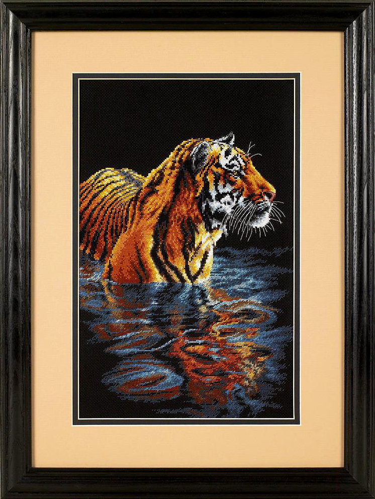 Tiger Relaxing - 35222 Dimensions - Kreuzstichset