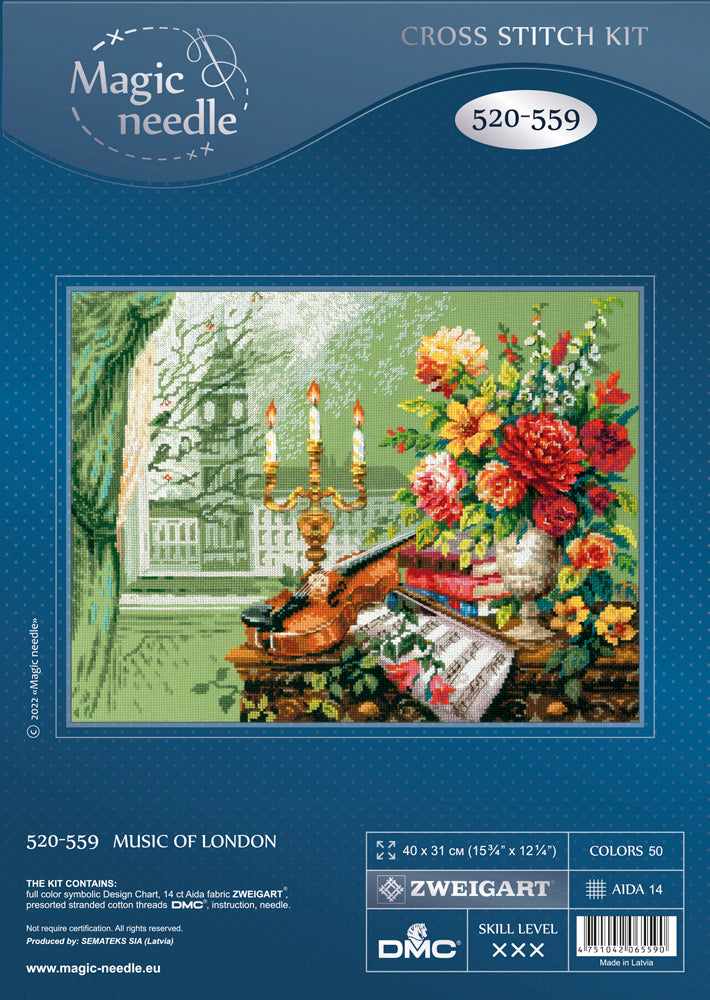 Londoner Musik. Magic Needle Kreuzstichset 520-559