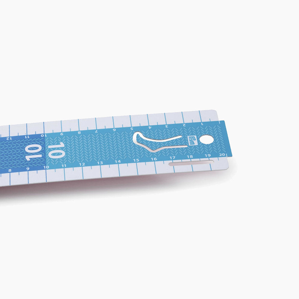 Ruler 20 cm for Knitting Socks by Prym 610738 - Essential accessory to knit with ease and precision