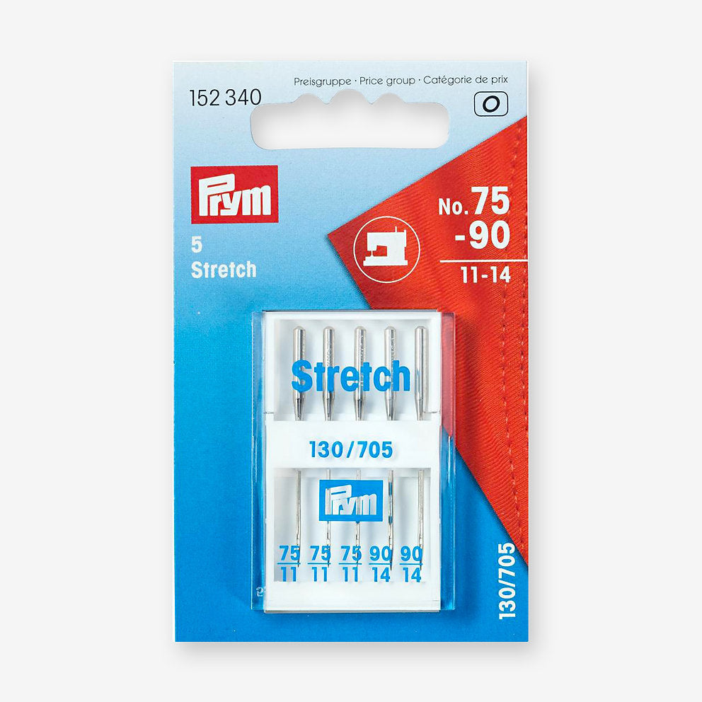 130/705 HS Nr. 75-90 Stretch-Nähmaschinennadeln – Prym Beschreibung: Stretch-Nähmaschinennadeln – hohe Qualität