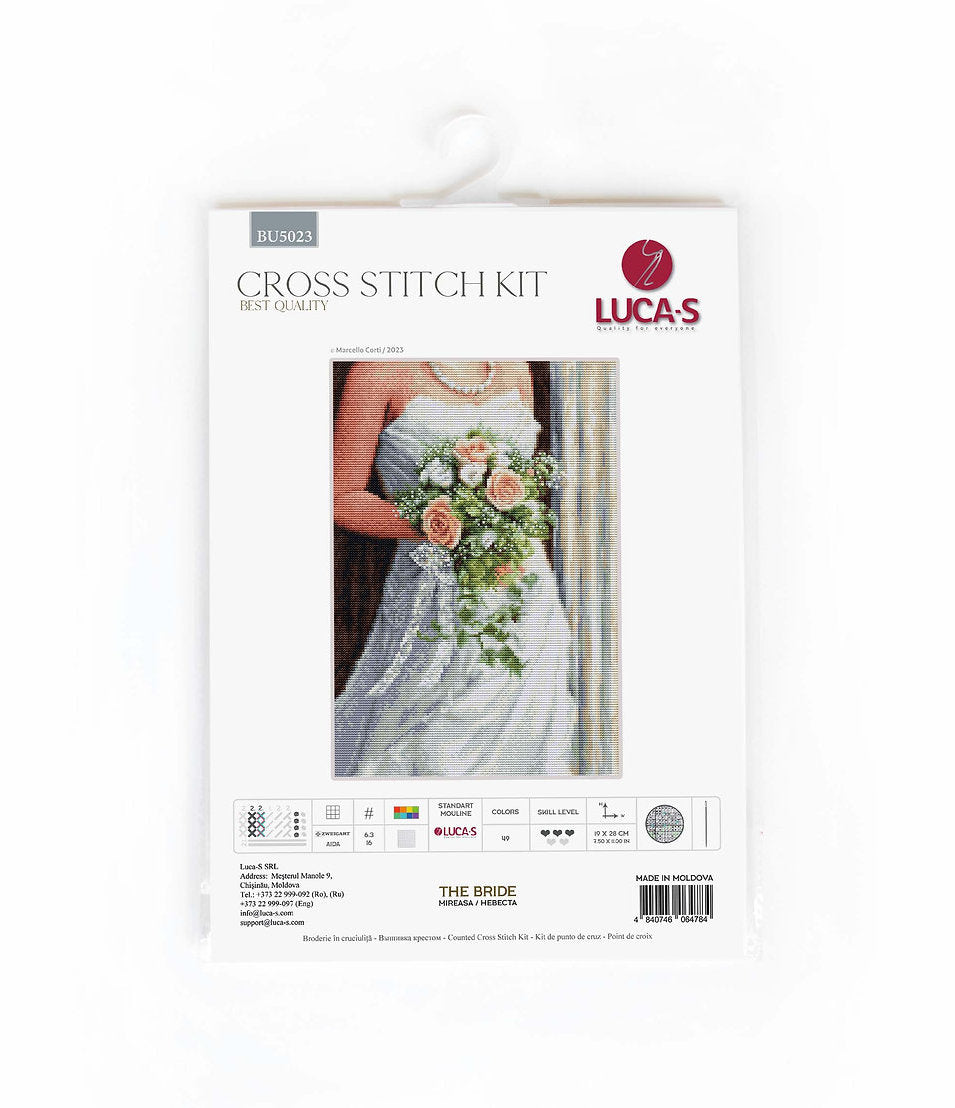 Kit de Punto de Cruz La Novia - BU5023 Luca-S | Bordado para bodas y eventos especiales