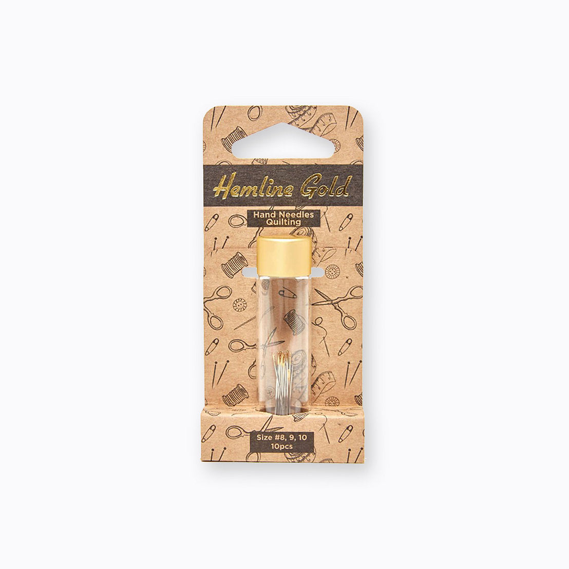 Nº 8-10 Agujas Patchwork y Quilting Ojo Dorado Hemline Gold 282G.810.HG
