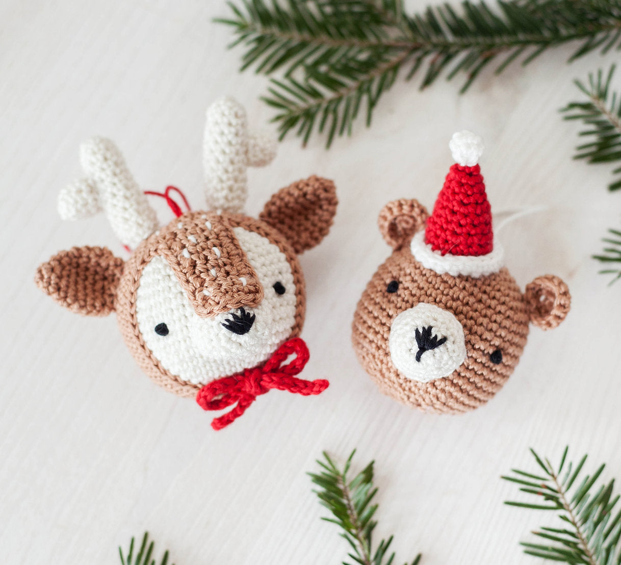 KIT von AMIGURUMIS A28HEAD Rentier und Teddy - Anker