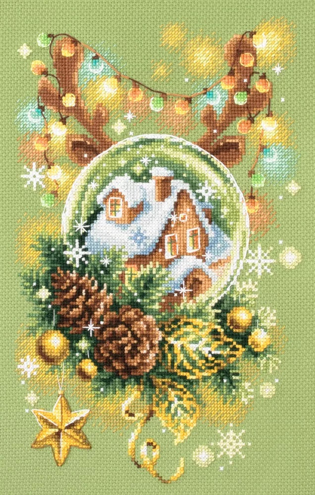 Kit de Punto de Cruz Luz de Navidad de Magic Needle