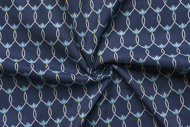 Gütermann Most Beautiful Cotton Fabric with Elegant Floral Motifs 647009/537