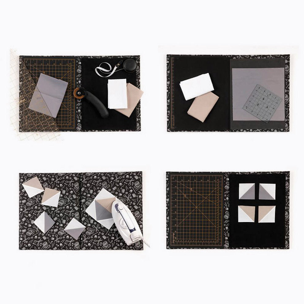 30x24 cm Schneidematte mit Mehrzweckhülle Hemline Gold 4089.584.HG