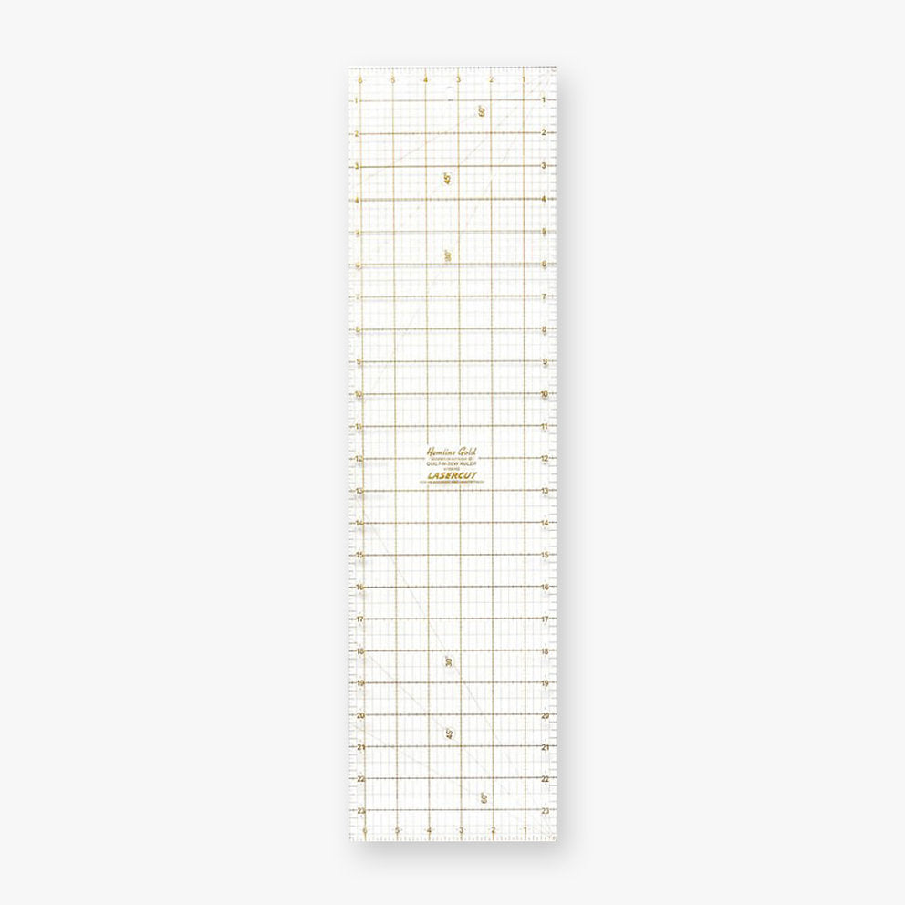 Regla para Patchwork Hemline Gold: Precisión y Funcionalidad en tus Proyectos de Costura 4188.HG