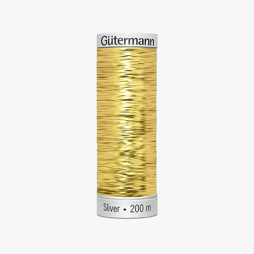8003 Gütermann SLIVER-Garn mit Silber-Metallic-Effekt 200 m zum Sticken und Nähen