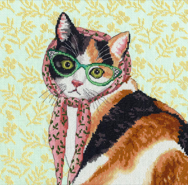 Kit de Punto de Cruz Mama Cat - 70-35395 Dimensions