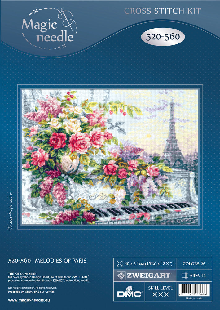 Kreuzstichset 520-560 Melodien von Paris. Magische Nadel