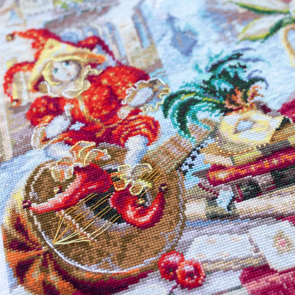 Kit de Punto de Cruz. 528-555 Carnaval de Venecia. Magic Needle