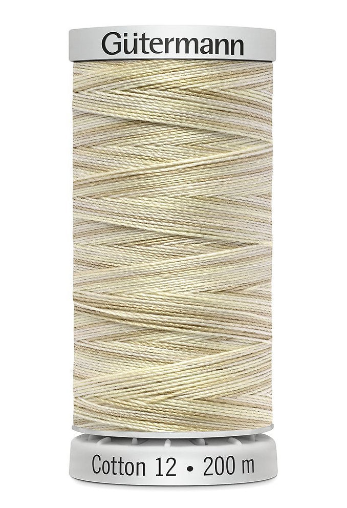 4001 Gütermann Baumwollgarn für Maschinenstickerei – Stärke 12, 200 m