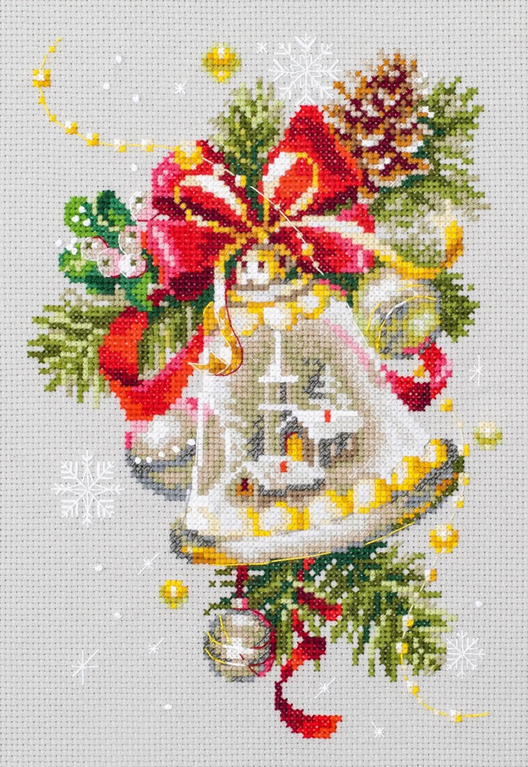 Kit de Punto de Cruz Campana de Navidad de Magic Needle