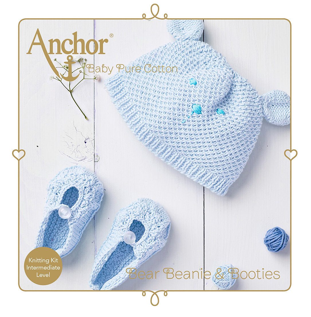 HÄKELSATZ BPC SS20 Mütze & Schuhe Beige - Anker