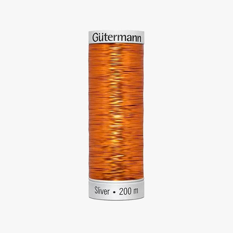 8006 Gütermann SLIVER-Garn mit Silber-Metallic-Effekt 200 m zum Sticken und Nähen