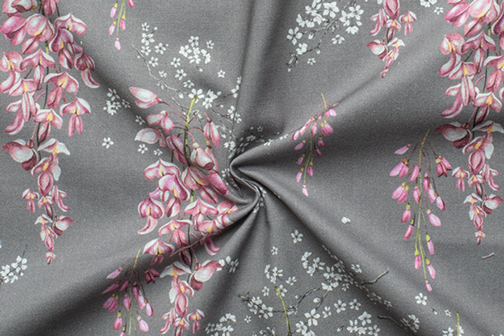 Gütermann Most Beautiful Cotton Fabric with Elegant Floral Motifs 647008/496