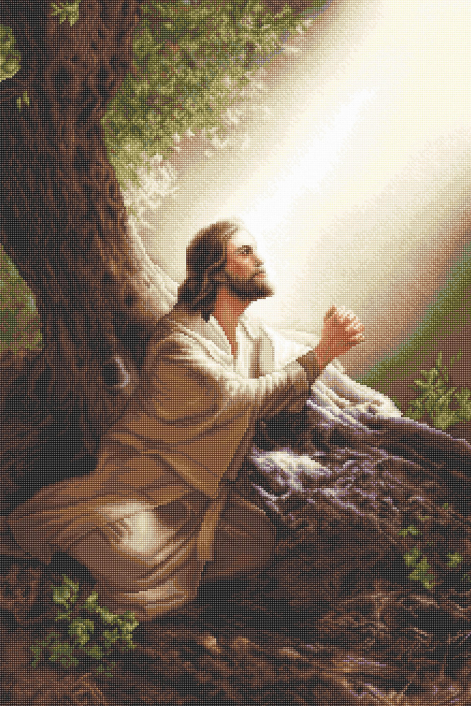 Kit de Punto de Cruz - Jesús Cristo - B618 Luca-S GOLD