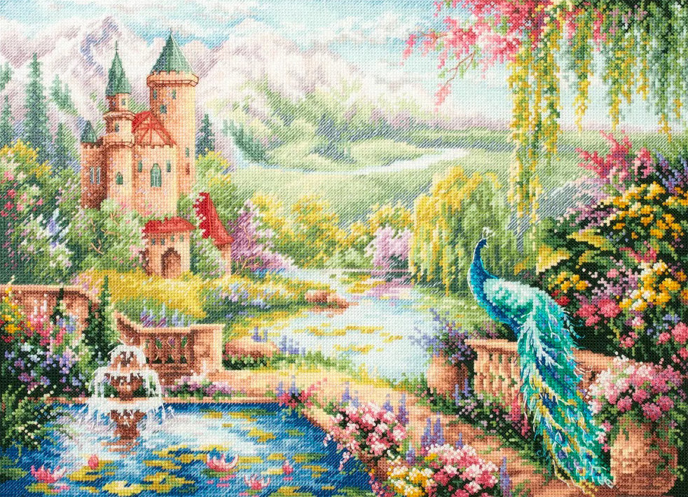 Kreuzstich-Kit. 550-763 Königlicher Garten. Magische Nadel