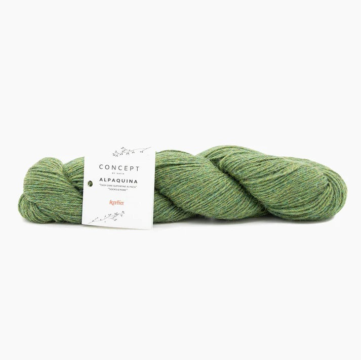 Knäuel Alpakawolle ALPAQUINA SUPERFINE von Katia zum Stricken von Socken und Babykleidung