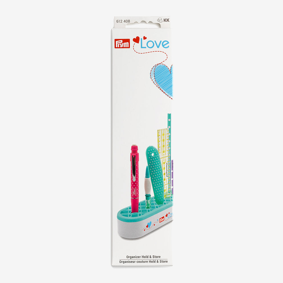 Nähzubehör-Organizer zum Halten und Aufbewahren – flexibles Silikon und Mintfarbe – Prym Love 612408