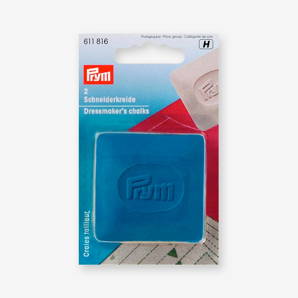 2 Losas de tiza de sastre azul - Prym 611816 para marcar en tela