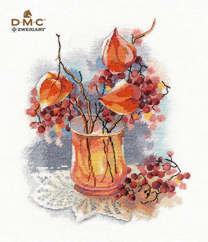 Kreuzstich-Kit. Stillleben mit Physalis - 1423 OFEN