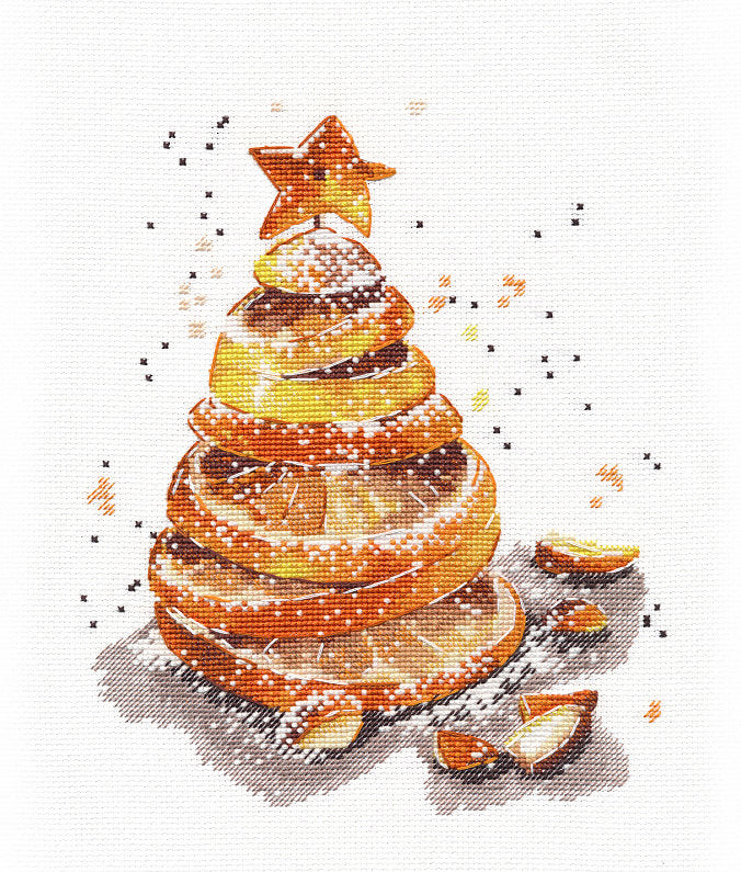 Kreuzstich-Kit. Weihnachtsorangen - 1448 OFEN