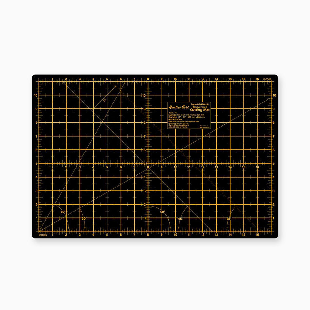 45 x 30 cm Hemline Gold doppelseitige Schneidbasis: Schützen und erleichtern Sie Ihre Schneidprojekte 4092.HG