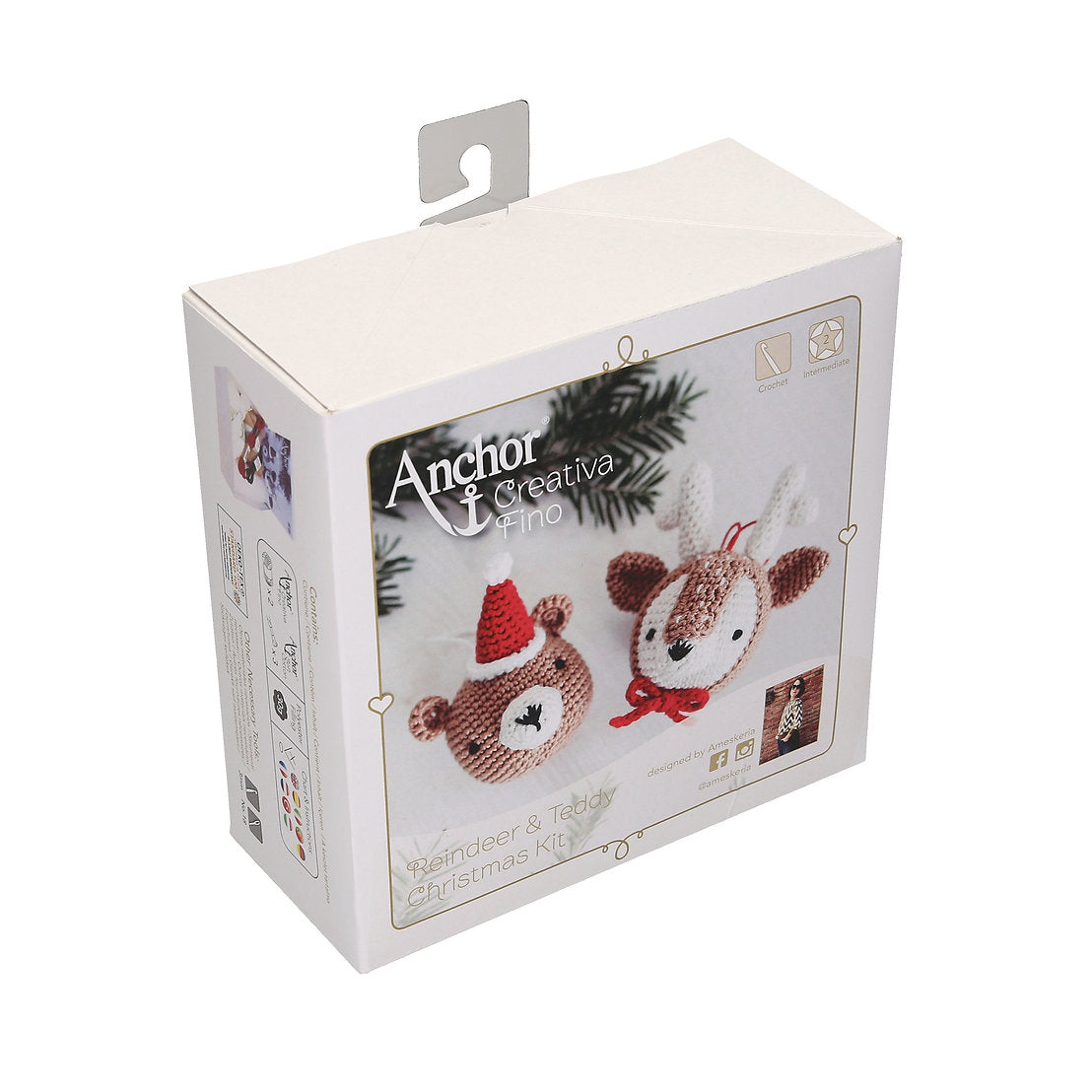 KIT von AMIGURUMIS A28HEAD Rentier und Teddy - Anker