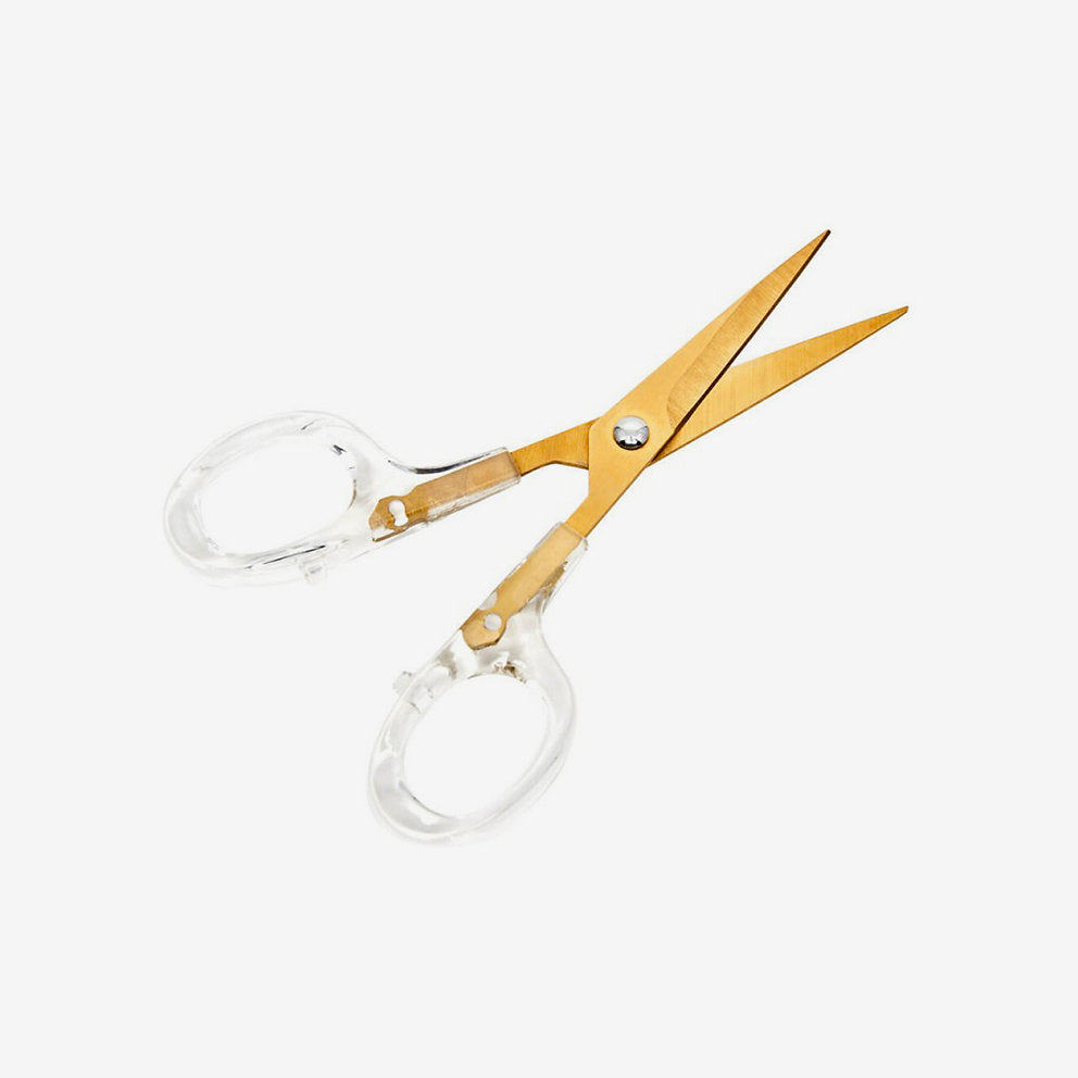 Stickschere 12,5 cm Saum Gold