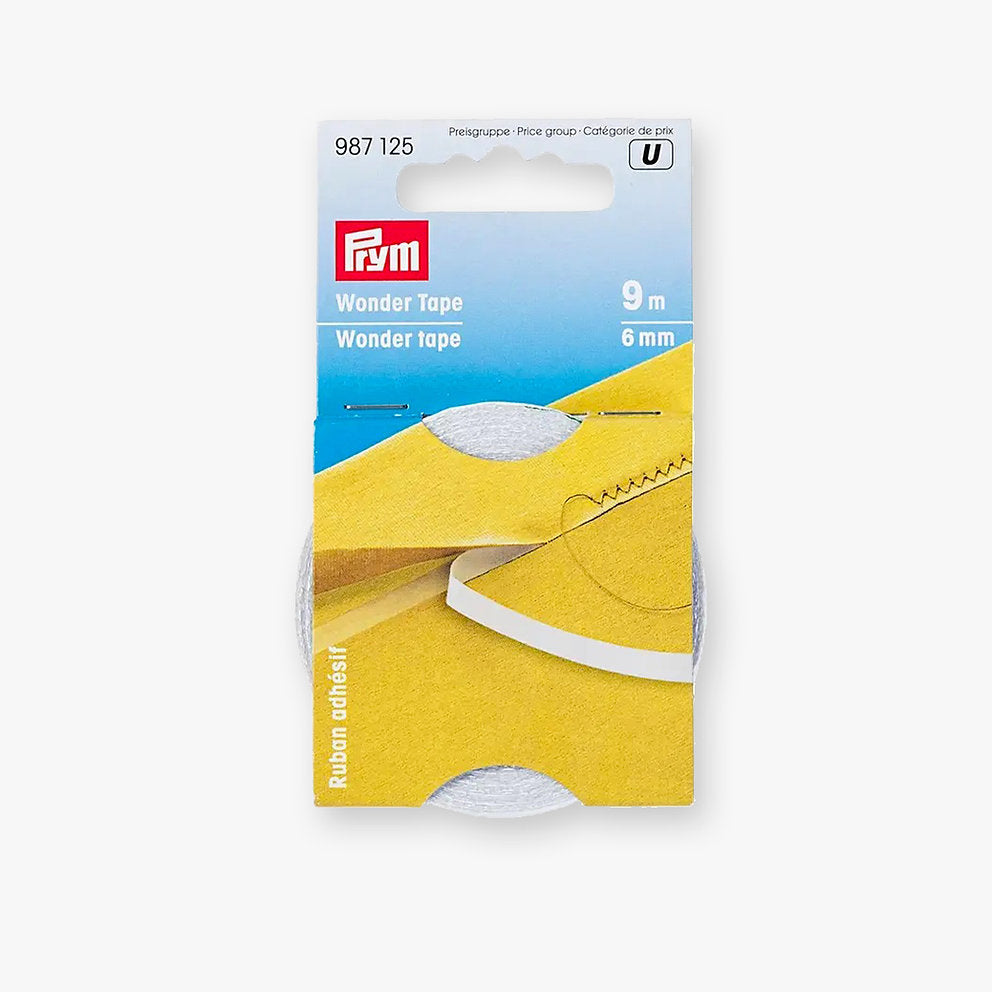 Cinta adhesiva de doble cara Wonder Tape de Prym 987125 - 6mm x 9m